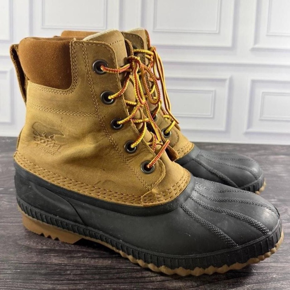 Sorel Men's Nubuck Leather Waterproof Lace Up Boots Size US 9/EU 42